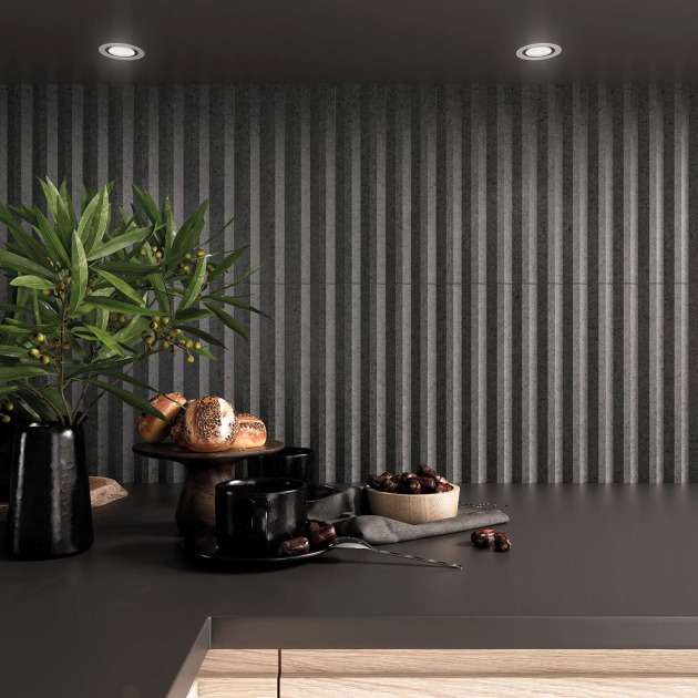 Stripes Graphite Stone plytelės (3)