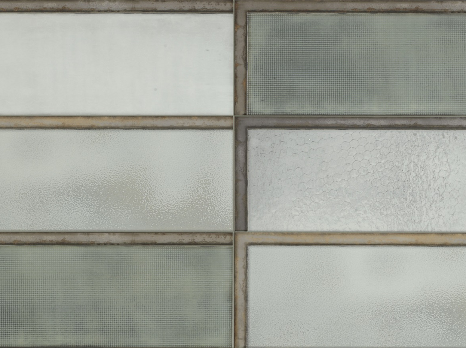 Industrial Glass Green plytelės