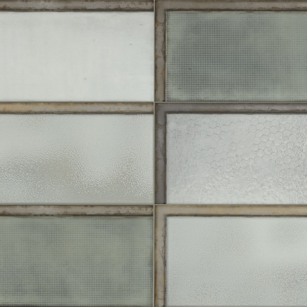 Industrial Glass Green plytelės
