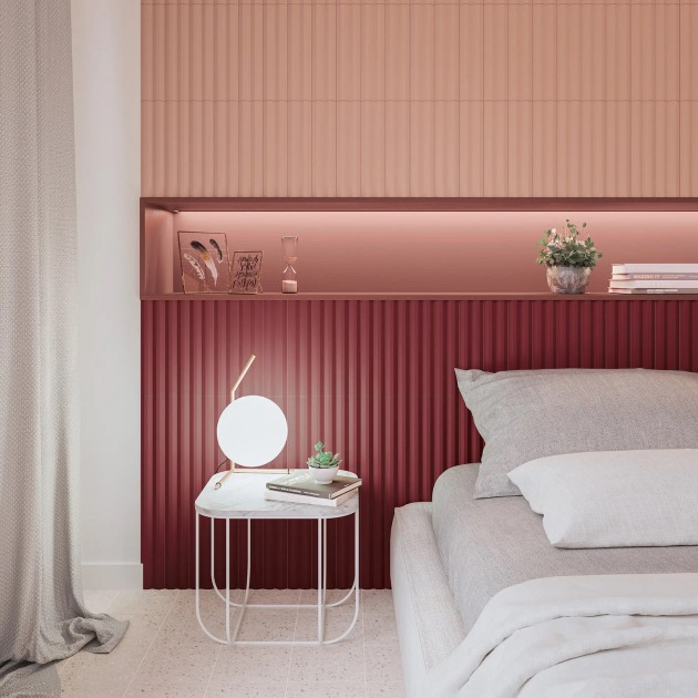 Stripes Garnet plytelės (4)