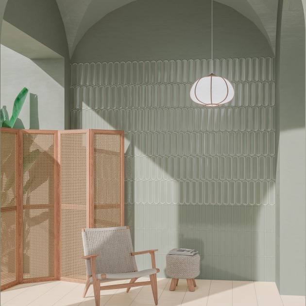 Aquarelle Mint Grey Gloss plytelės (3)