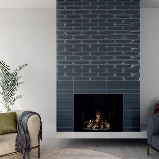 Aquarelle Titanium Blue Gloss plytelės (2)