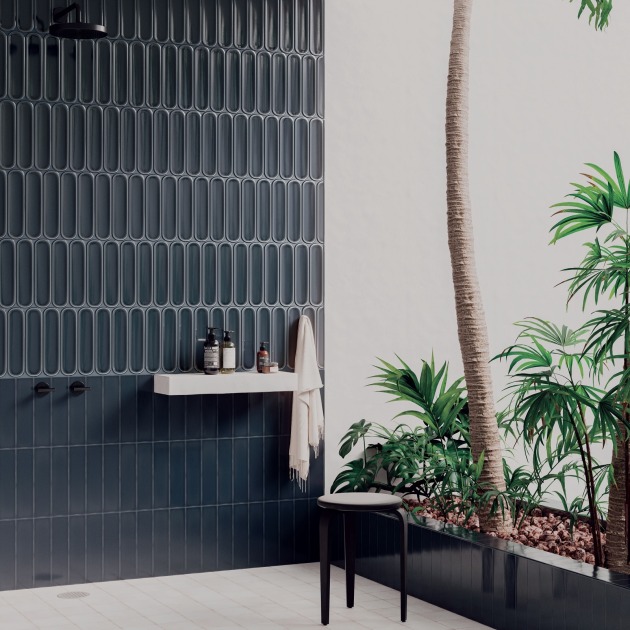 Aquarelle Titanium Blue Gloss plytelės (3)