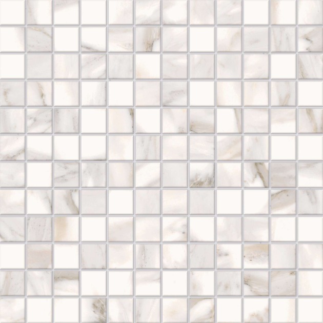  2,5x2,5cm Carrara White keraminė mozaika