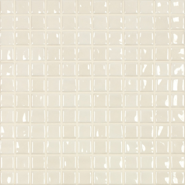 2,5x2,5cm Amano Creme glossy keraminė mozaika