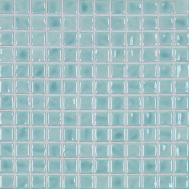 2,5x2,5cm Amano Ice Blue glossy keraminė mozaika