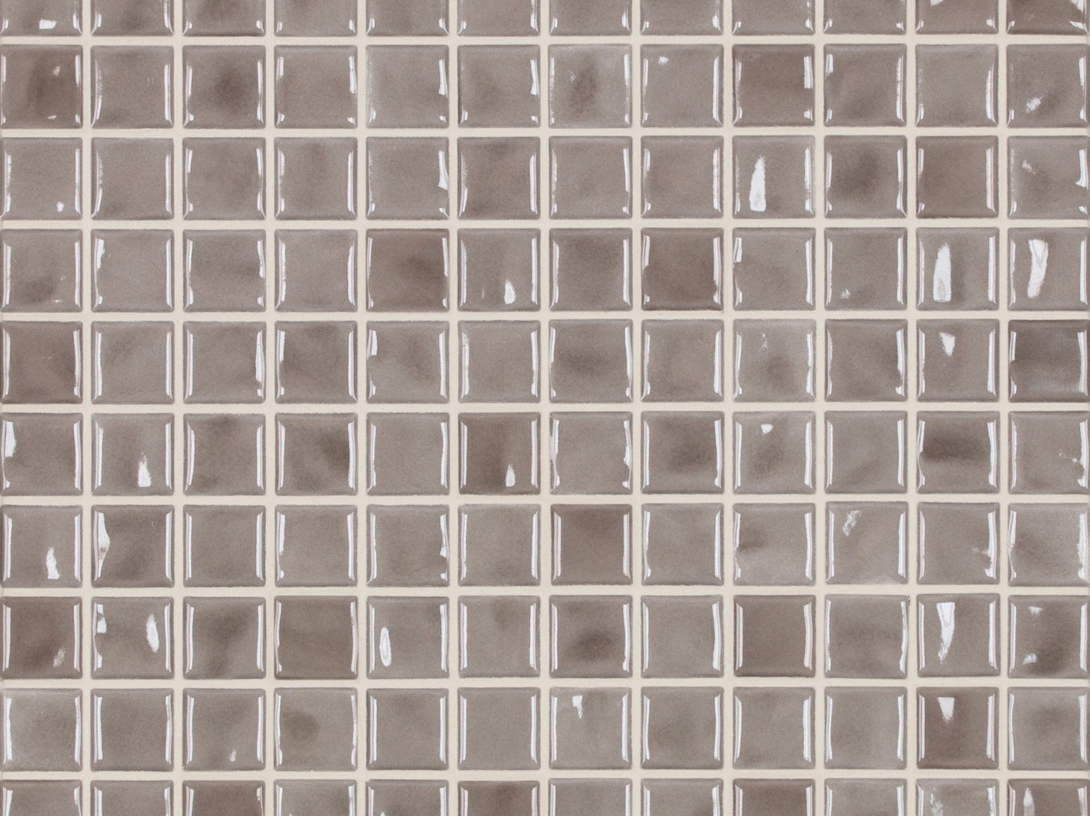 2,5x2,5cm Amano Taupe glossy keraminė mozaika