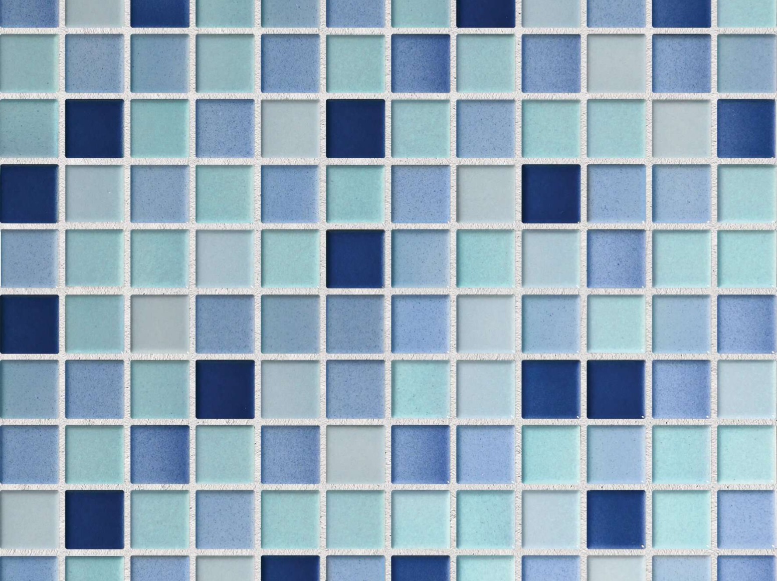 2,5x2,5cm Fresh Caribbean Blue Mix keraminė mozaika