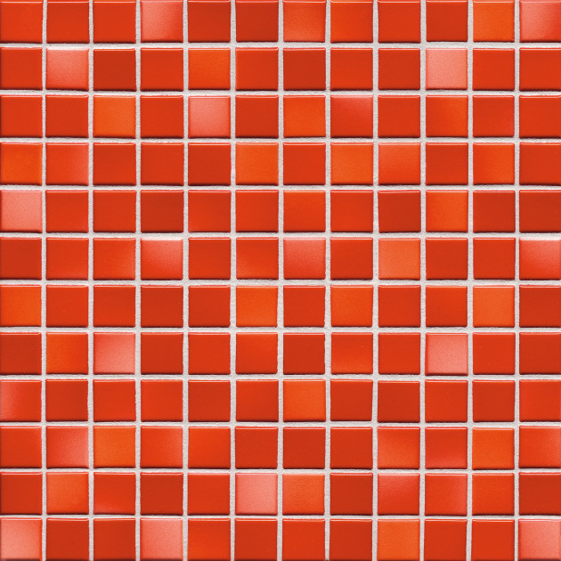 2,5x2,5cm Fresh Coral Red-Mix keraminė mozaika