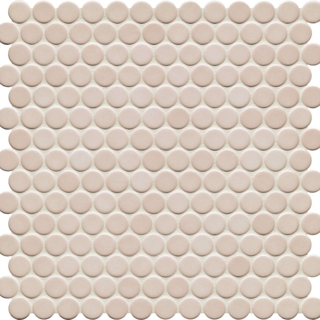 Apvali mozaika ᴓ2cm Light Ivory (2)