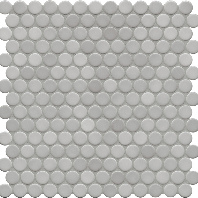 Apvali mozaika ᴓ2cm Light Diamond Grey