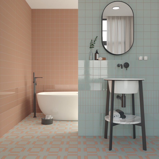 Scuba Blue Matt plytelės (2)