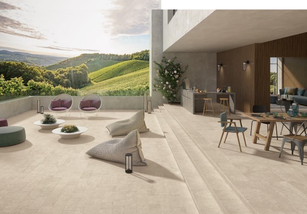 Plytelės laiptams ir terasoms