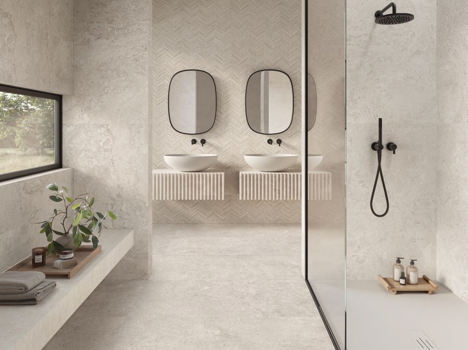 60x120cm Variee Blanc Naturale plytelės