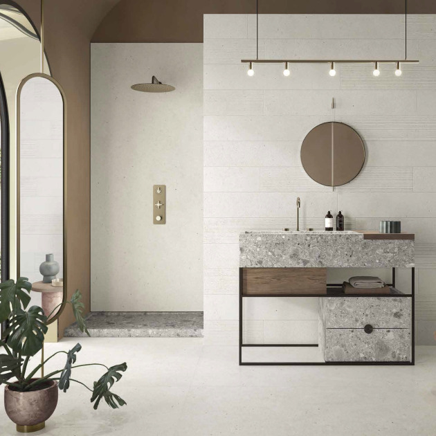 Silver Grain White plytelės (2)