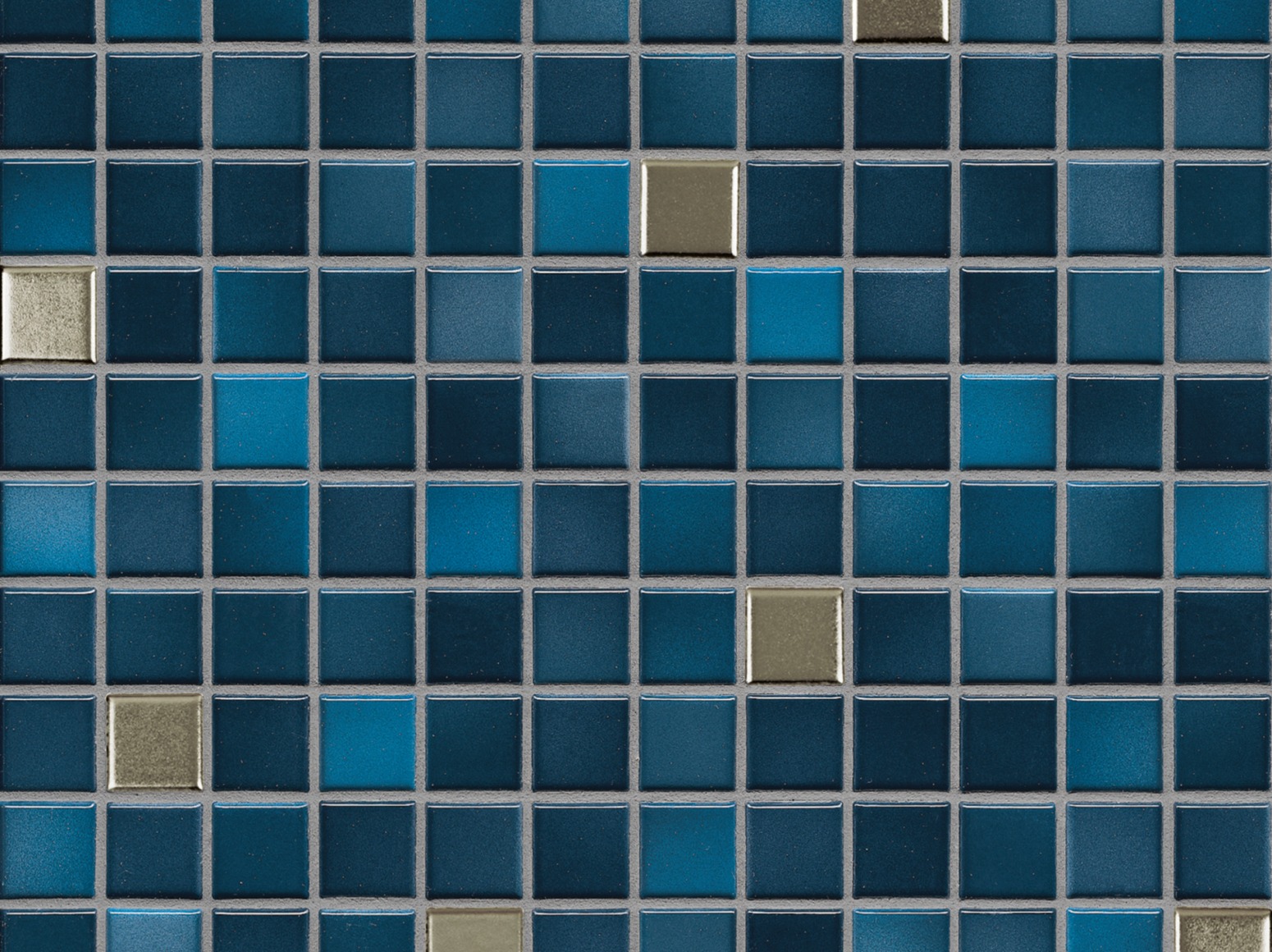 Mozaika 2,4x2,4cm Fresh Midnight Blue-Mix Metallic