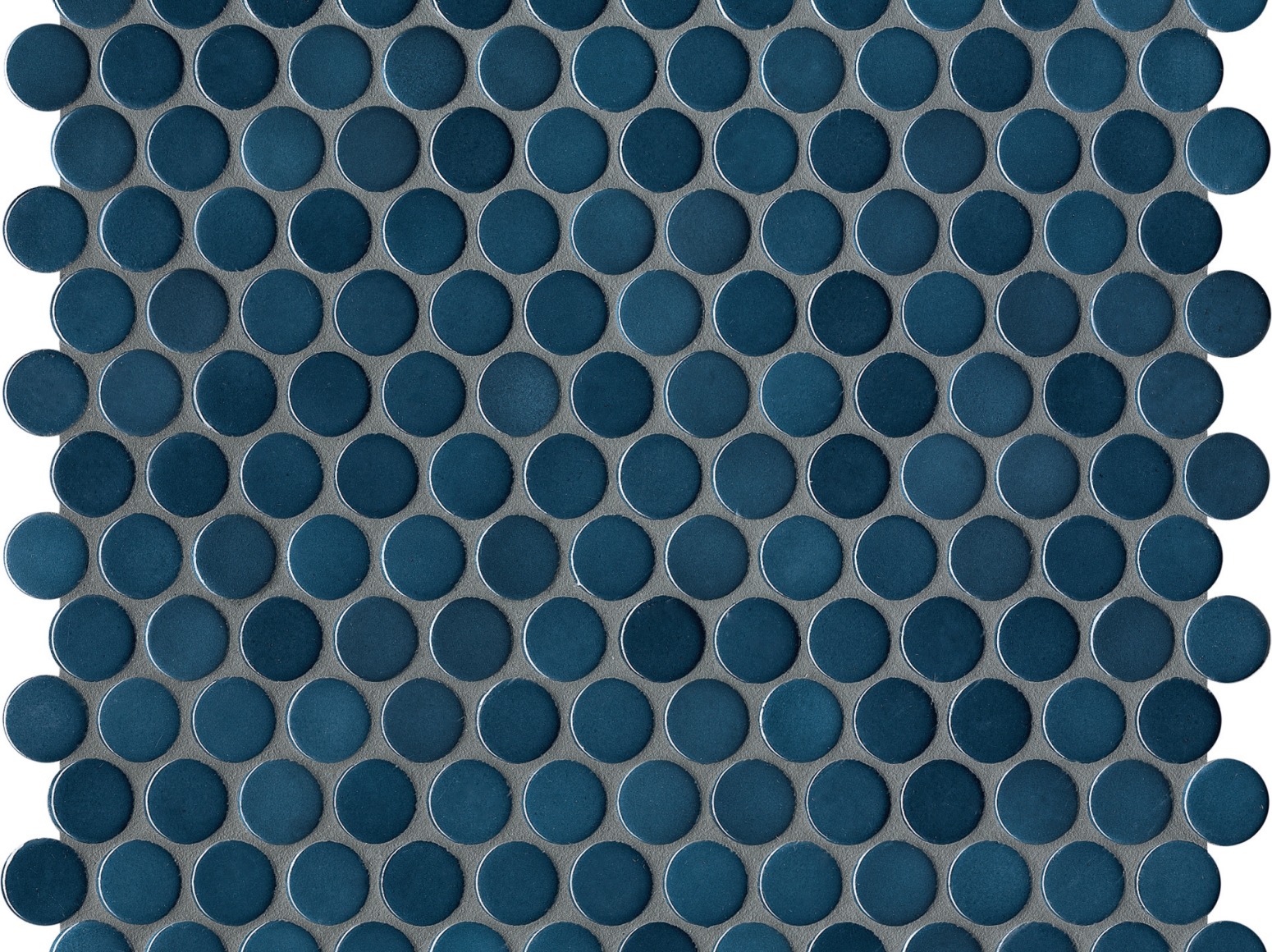 Apvali mozaika ᴓ2cm Steel Blue