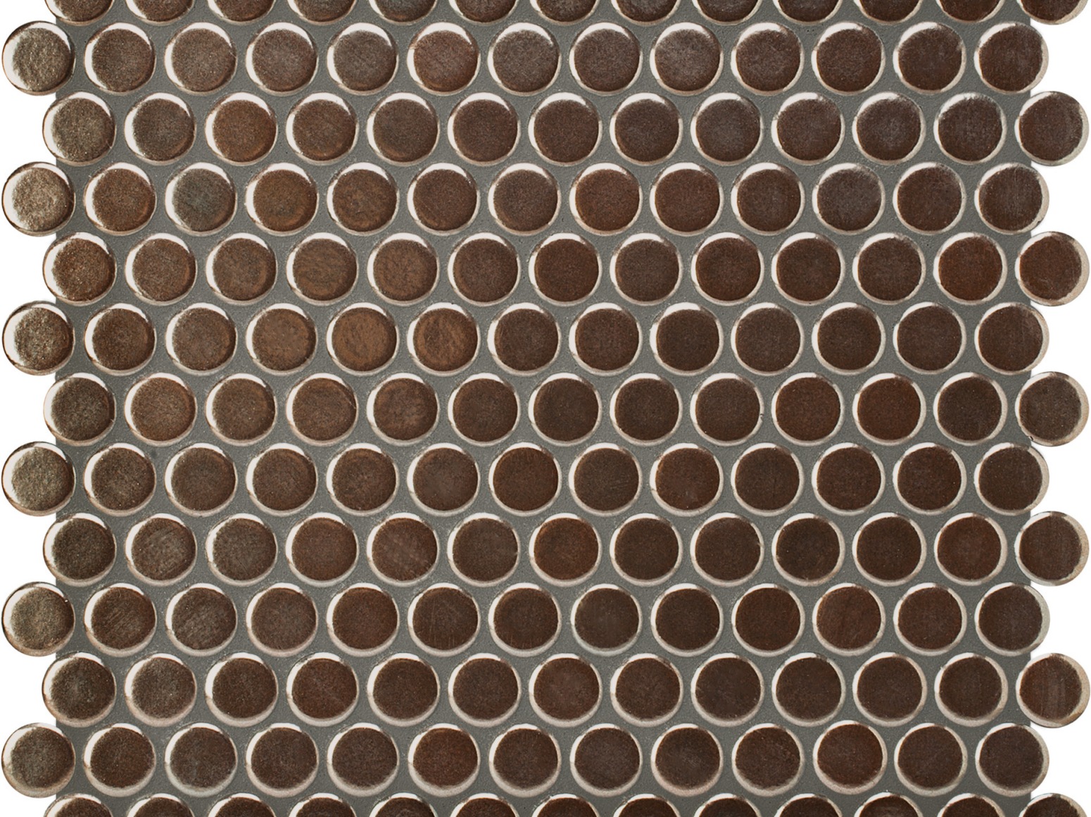 Apvali mozaika ᴓ2cm Bronze-Metallic