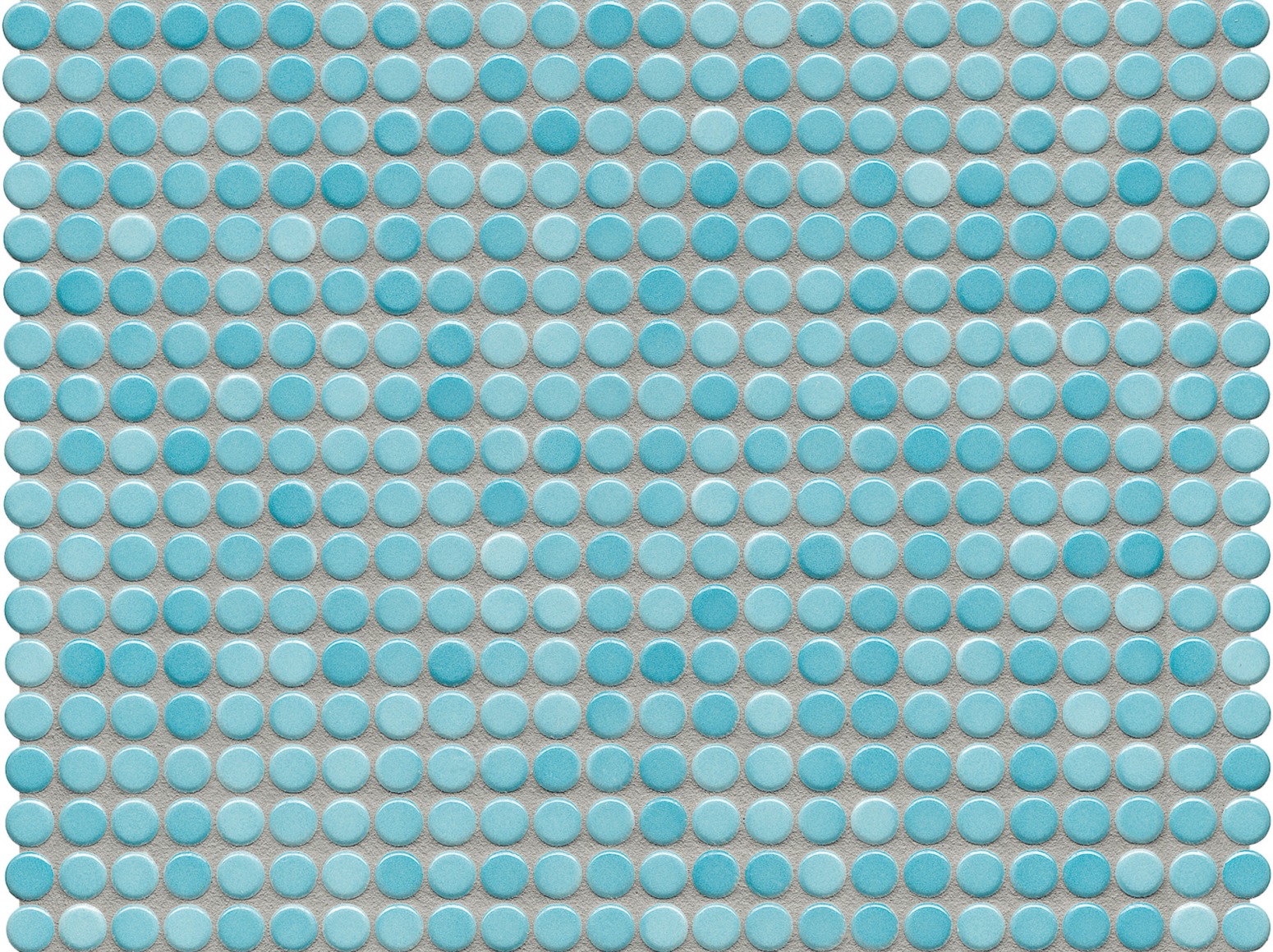 Apvali mozaika ᴓ1cm Aqua Blue