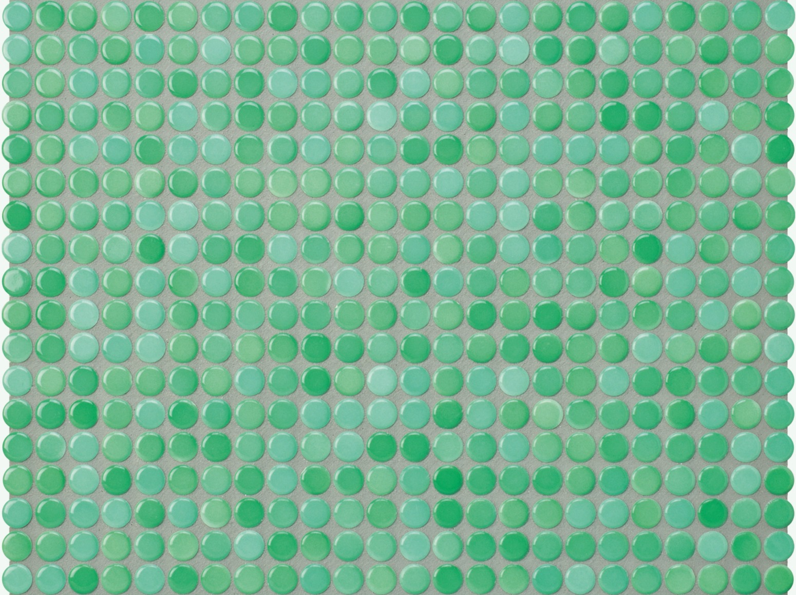 Apvali mozaika ᴓ1cm Sea green