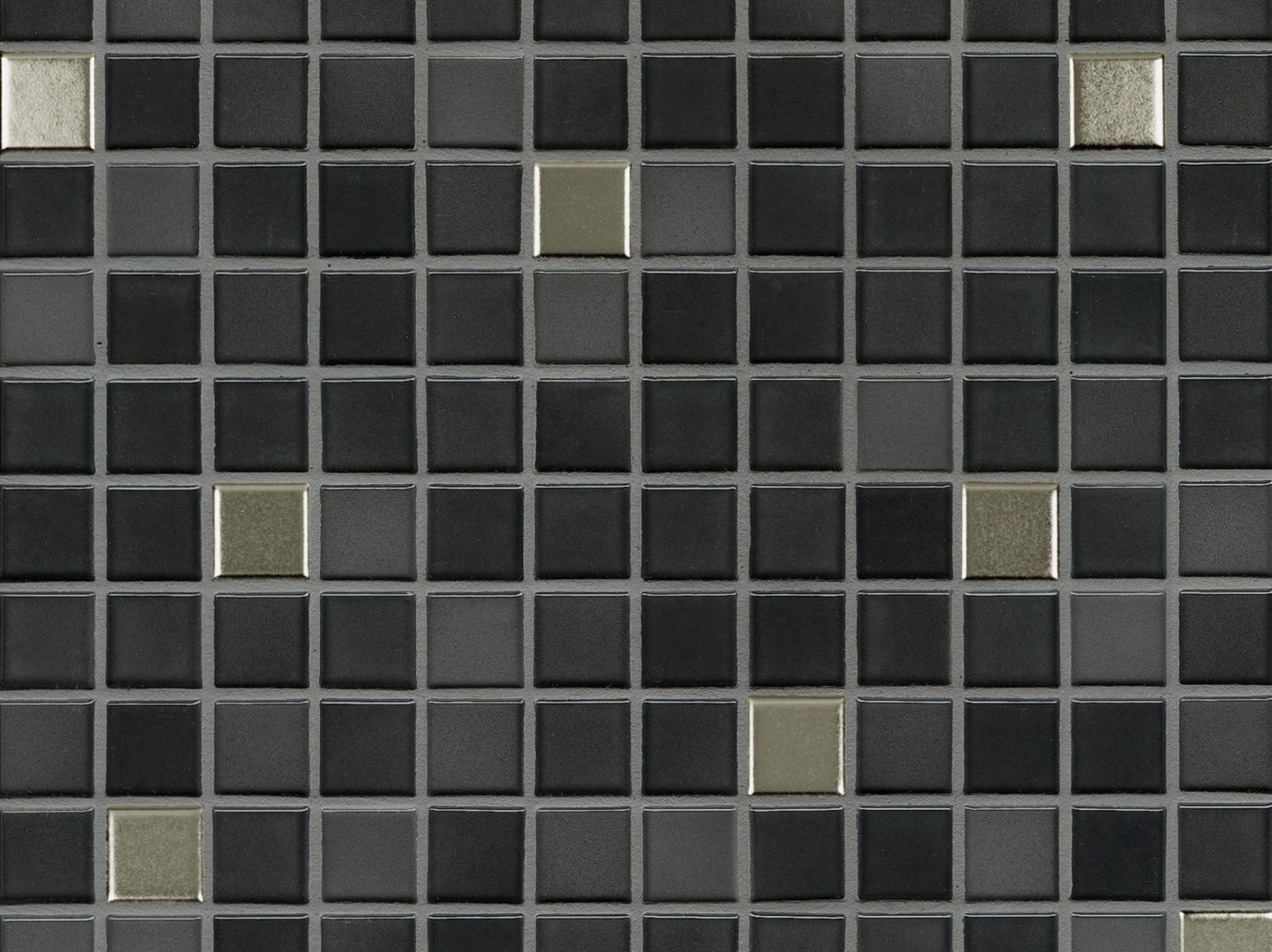 Mozaika 2,4x2,4cm Fresh Black-Mix Metallic
