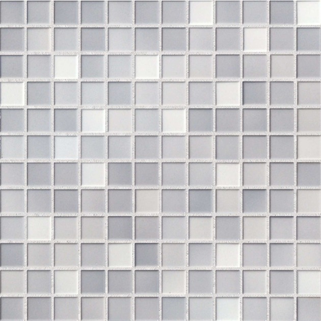 2,5x2,5cm Fresh Silver Grey Mix keraminė mozaika