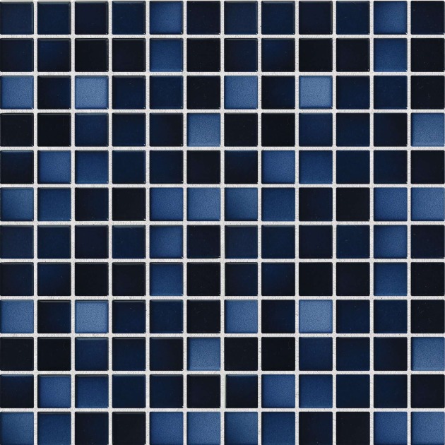 2,5x2,5cm Fresh Deep Blue Mix keraminė mozaika (2)