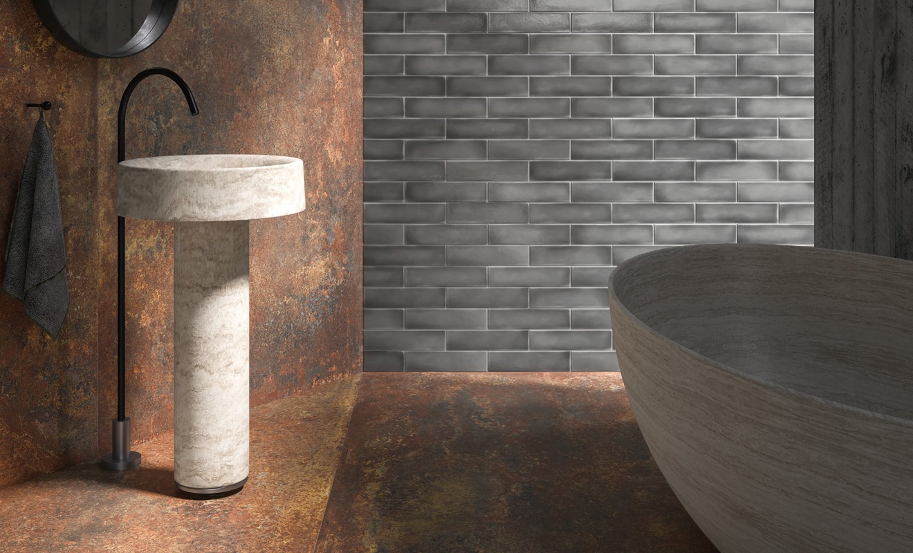 Metalo imitacijos plytelės