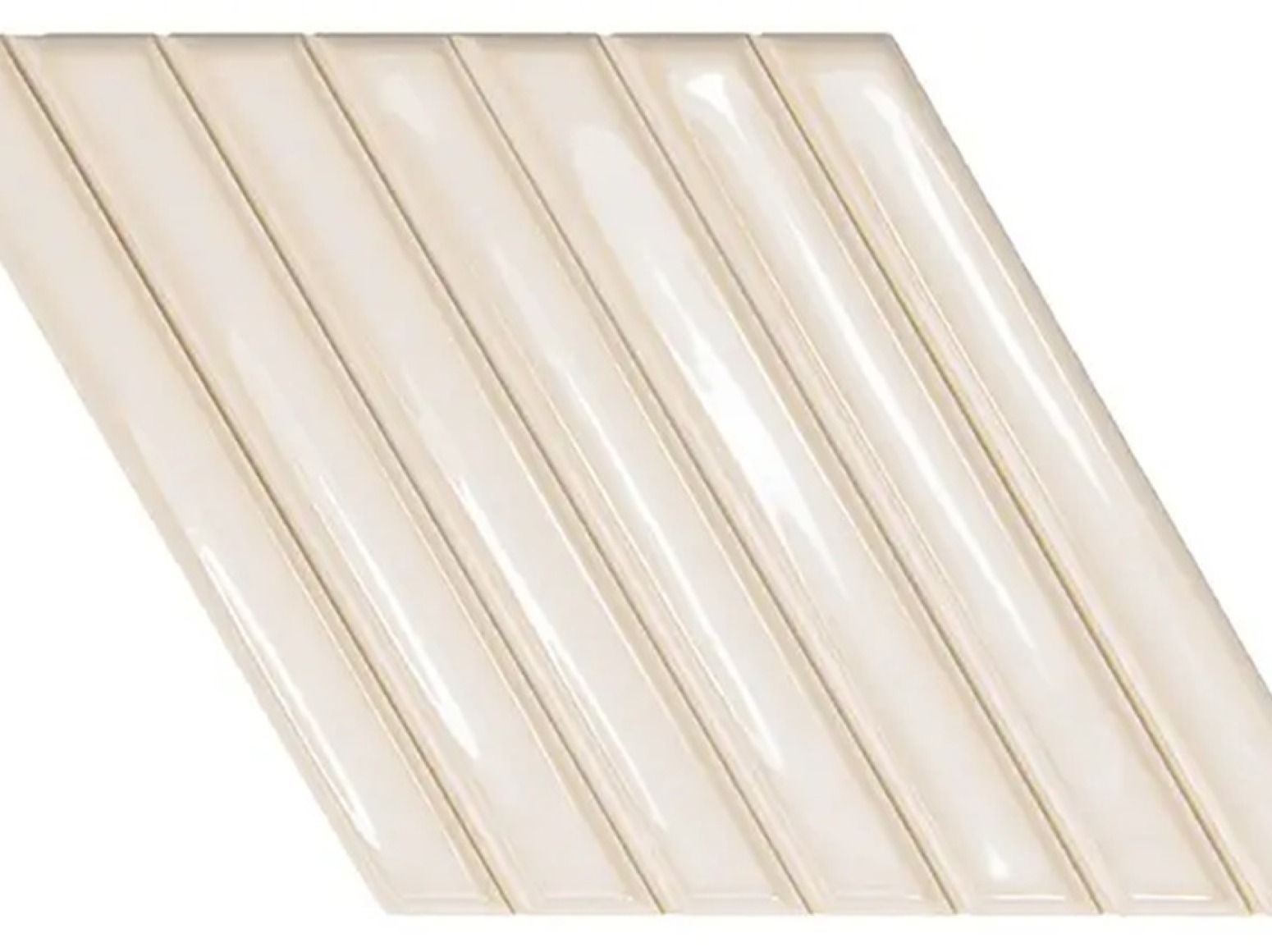 Spike Bars Deep White Gloss plytelės