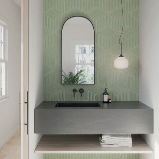 Spike Bars Fern Gloss plytelės (3)