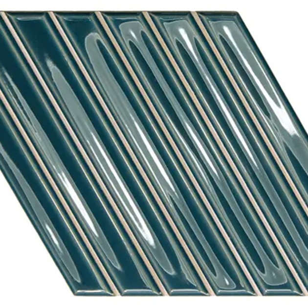 Spike Bars Peacock Blue Gloss plytelės (4)