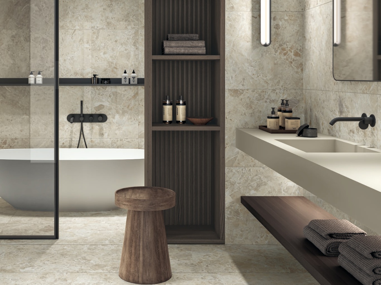 60x120cm Breccia Paradiso Beige plytelės